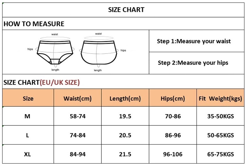 V Waist Panties (Size)