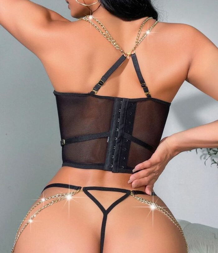 Don't Kiss And Tell Lace Bustier Set