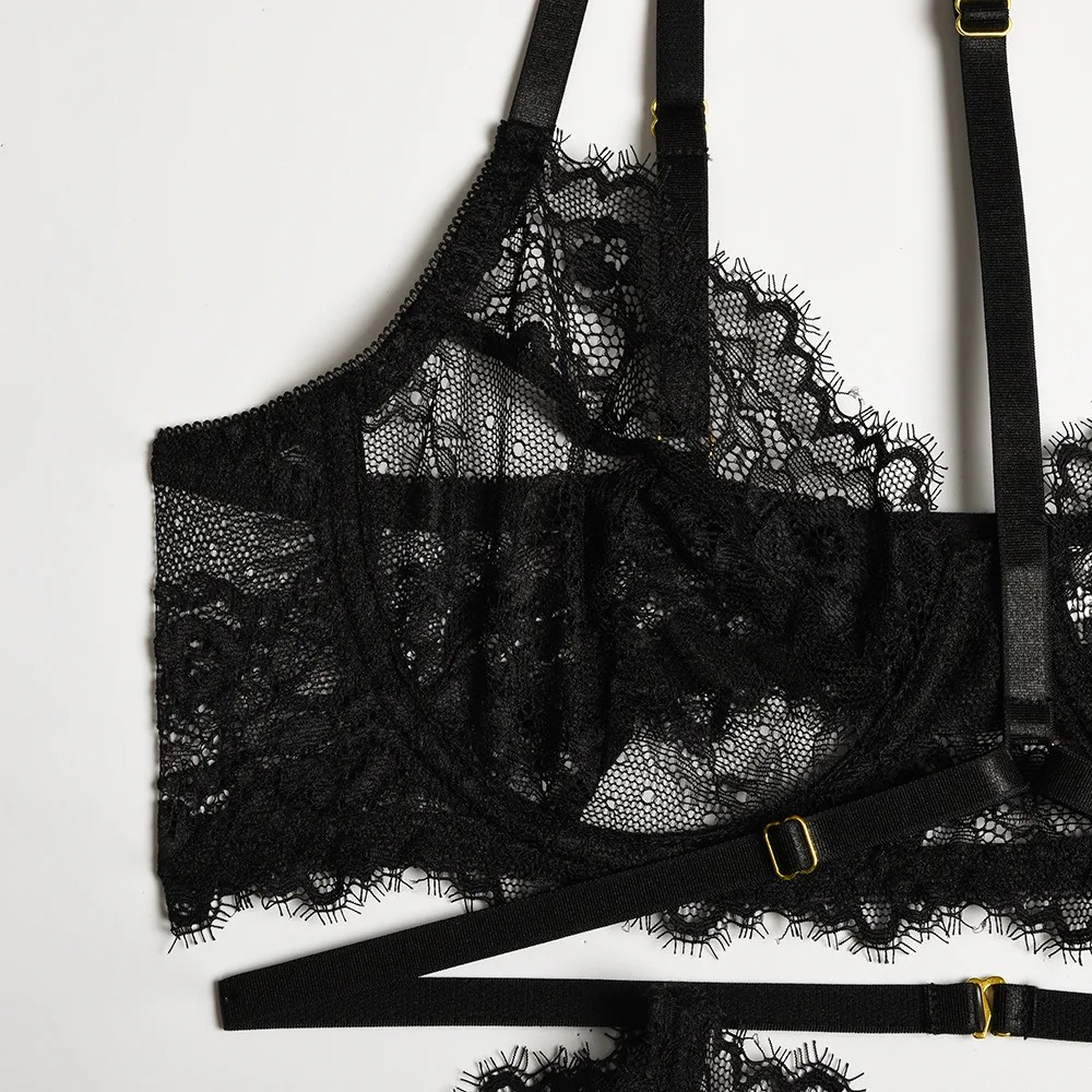 Just Want You Lace 5 Piece Garter Set