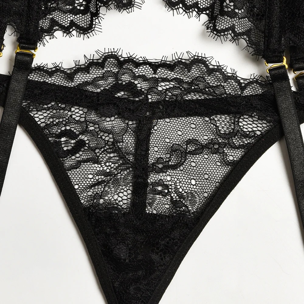 Just Want You Lace 5 Piece Garter Set