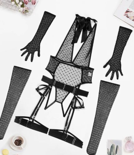 No Love Just Lust Mesh Teddy