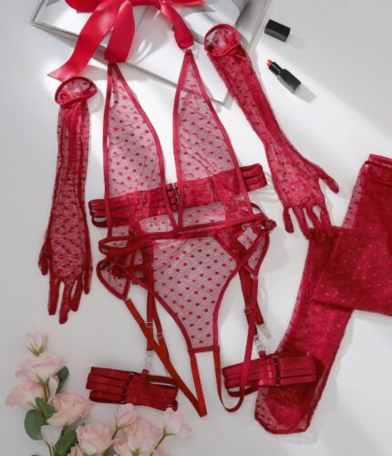 No Love Just Lust Mesh Teddy