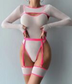 Sheer Mesh Teddy