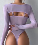 Sheer Mesh Teddy