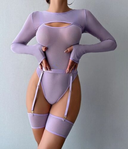 Sheer Mesh Teddy