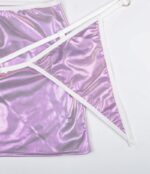 Wet Look Bra Set