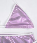 Wet Look Bra Set